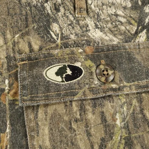 Mens Camo Hunting Pants XL Mossy Oak Break Up Adjustable Waist Leg Feildstaff - Picture 14 of 15